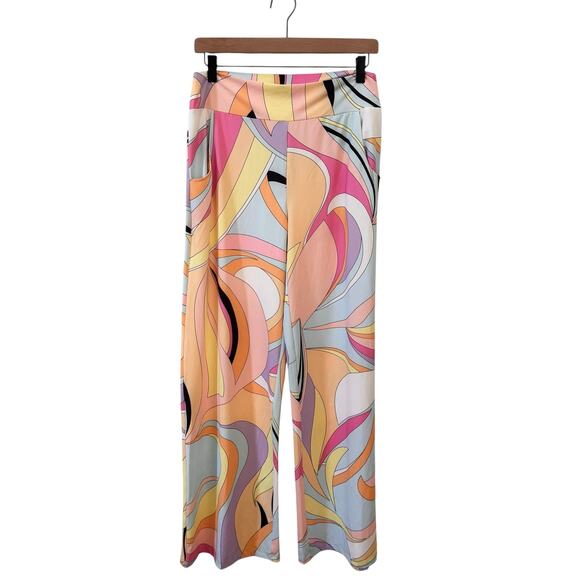 NWT Jean Pierre Klifa Boulevard Allegra Wide Leg Pant Retro Resortwear Size L - Picture 1 of 7